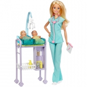 Игровой набор кукла Барби детский доктор